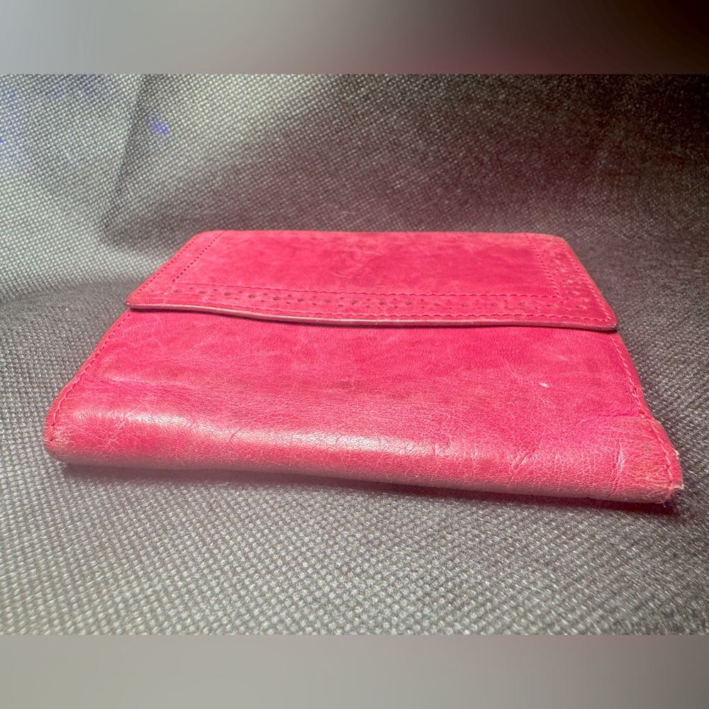 Yves Saint Laurent Pink YSL Wallet Logo Bifold Rare Saint Laurent Vintage YSL - Picture 6 of 12